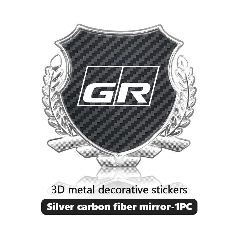

Car 3D Metal Emblem Sticker Auto Door Side Window Body Decal Sticker For Toyota GRsport Hilux Aygo Yaris Corolla Rav4 CHR Auris
