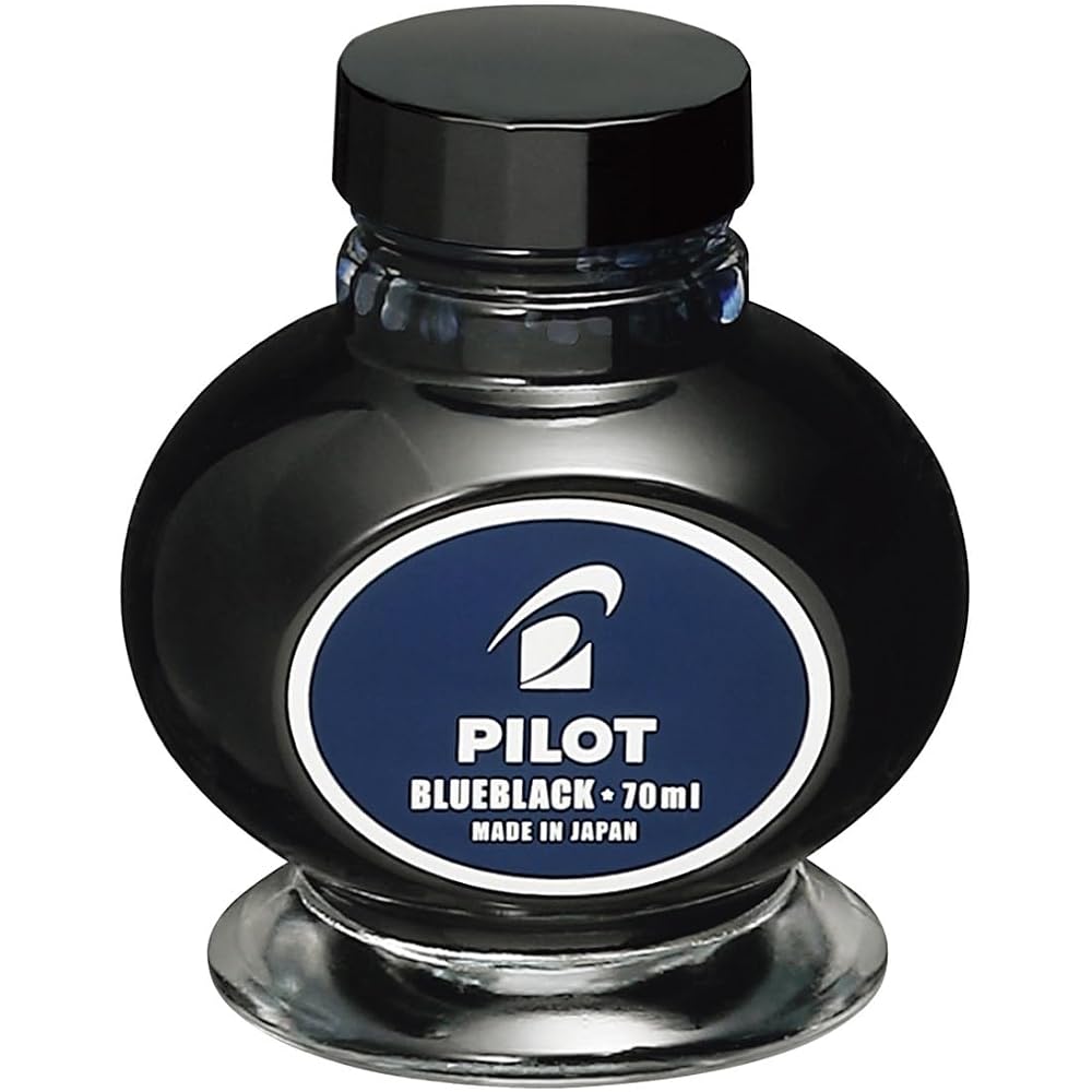 PILOT Ink General Writing Ink (Suitable for Plunger Suction Fountain Pens) Blue Black INK70BB Pilot