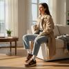 Harris Tweed X Nike  Dunk Low Sesame Women Sneakers Brown Violet-Mist Baroque-Brown IO0052-200