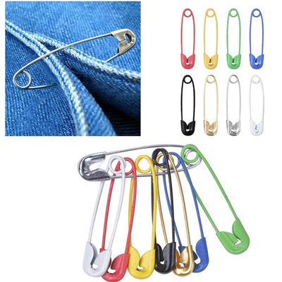 120 Pièces Épingles de Sûreté Épingles de Sûreté en Métal Coloré avec Boîte de Rangement Petites Épingles de Sûreté pour Vêtements Épingles pour Artisanat DIY Accessoires de Couture