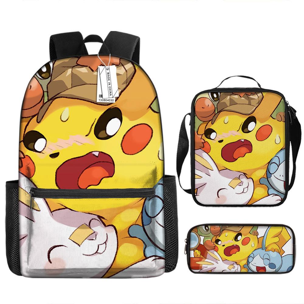 School Season Student Schoolbag Pokémon Pokémon Backpack Cartoon Satchel Pencil Case