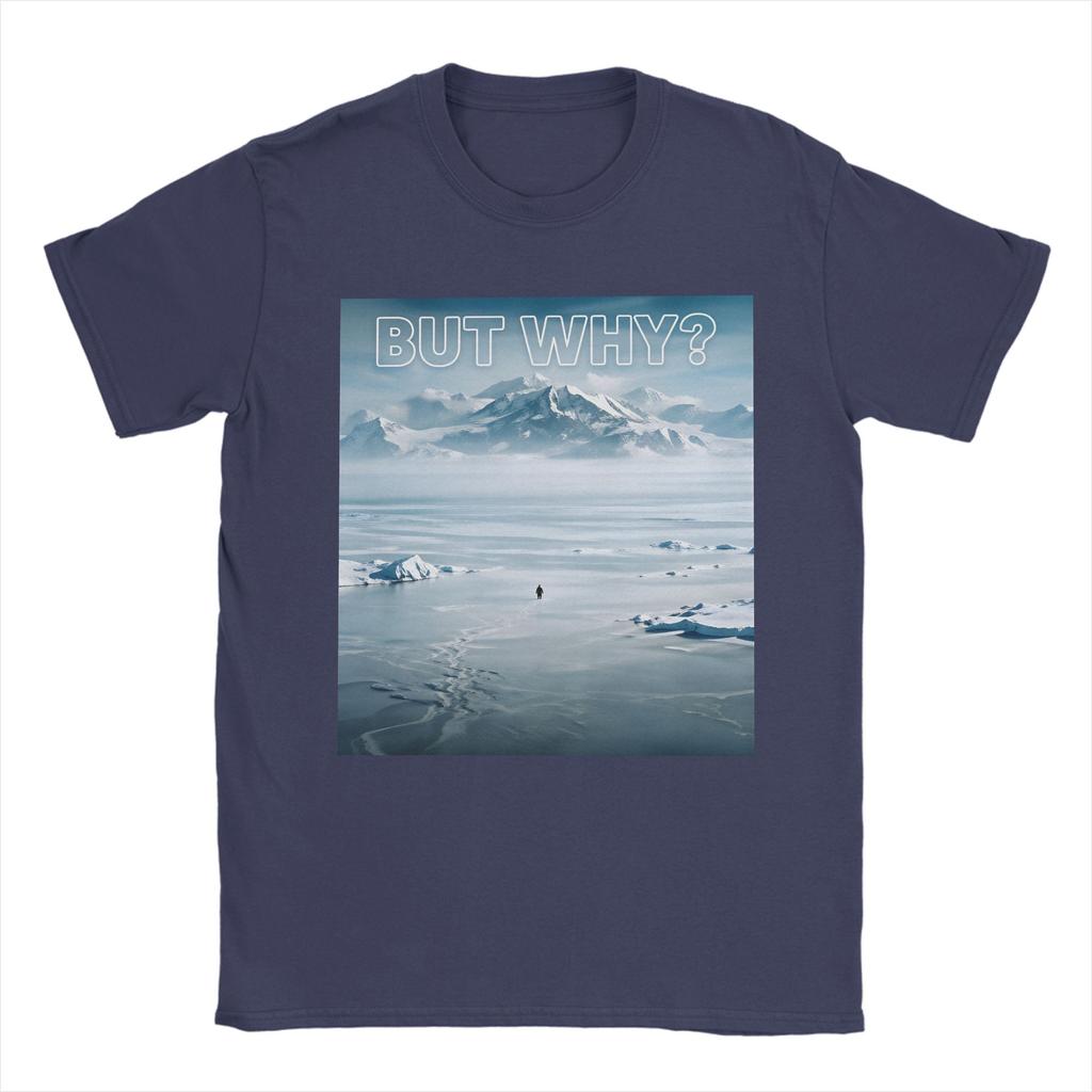 Nihilist Penguin But Why Arctic Snow Meme T Shirt Hip Hop T Shirts Male Pure Cotton O Neck Oversized Top Tees Short Sleeve Tops