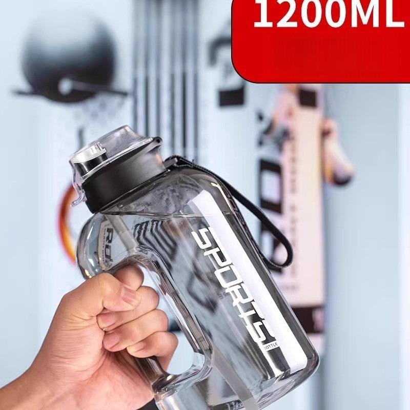 1.7L/2.7L Fitness Cup Drinking Bottle Large Capacity Portable PC Sports Water with Straw Good-looking Student Drink Kettle