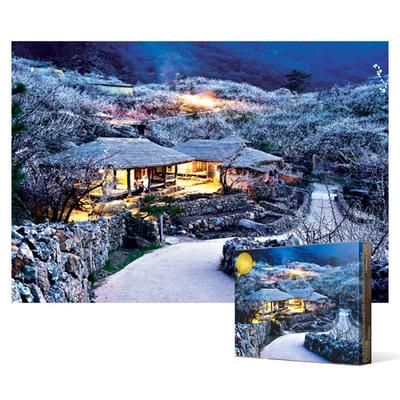 1000 Piece Jigsaw Puzzle - Evening View of Plum Village, Popular Korean Puzzle