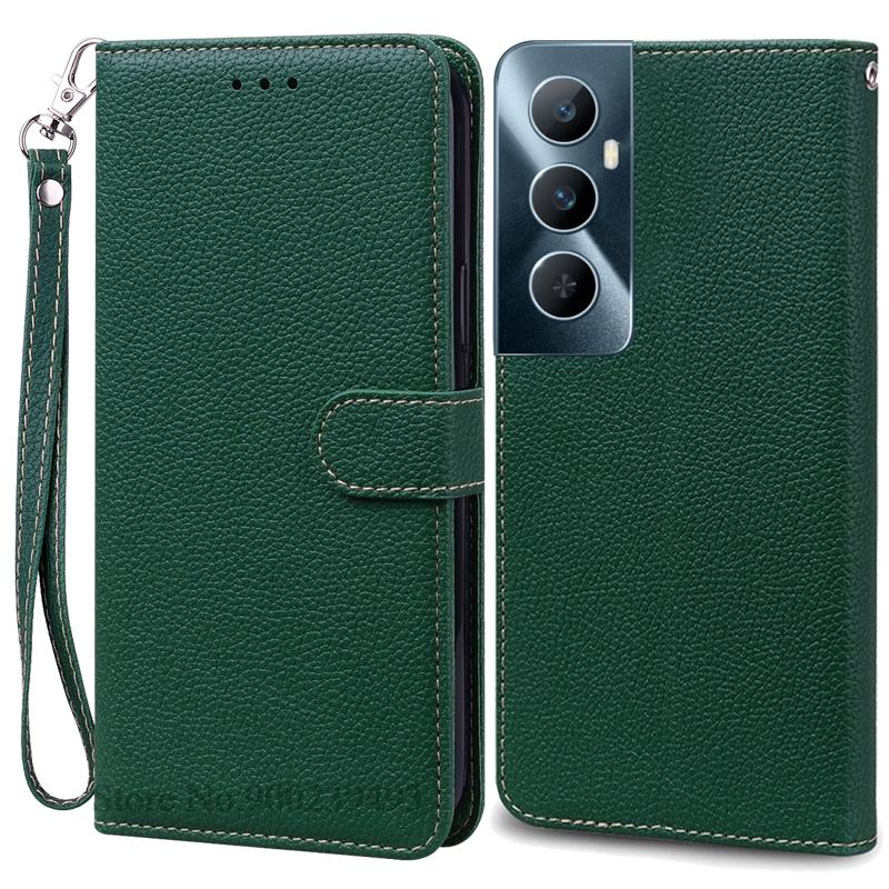 Per Realme C65 Custodia Portafoglio in Pelle con Patta Custodia per Telefono Per Realme C65 4G Coque Fundas Per Oppo Realme C65 Custodia per Telefono