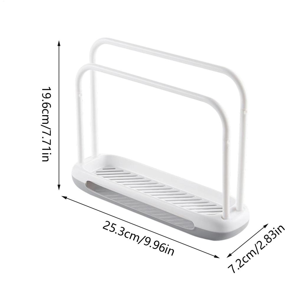 1Pcs Kitchen Towel Storage Rack Sponge Drain Shelf Plastic Dishcloth Stand Home Organizer Holders Bathroom Gadgets