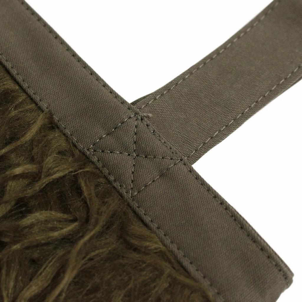 1196 Fluffy Faux Fur Vertical Tote Bag Moquette EU Tall Moket A [Rootote] (Gray)