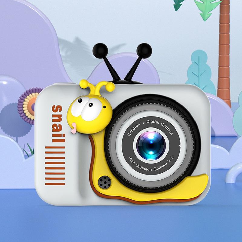 Kinderkamera, Digitalkamera, 20-MP-Kamera, Kinder-Selfie, 4-facher Digitalzoom, 2,0-Zoll-Bildschirm, Doppelobjektiv