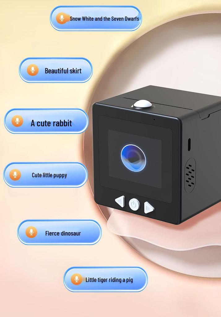 AI Smart Voice Printer for Kids - Wireless Thermal Printer with Screen & Bluetooth/WiFi