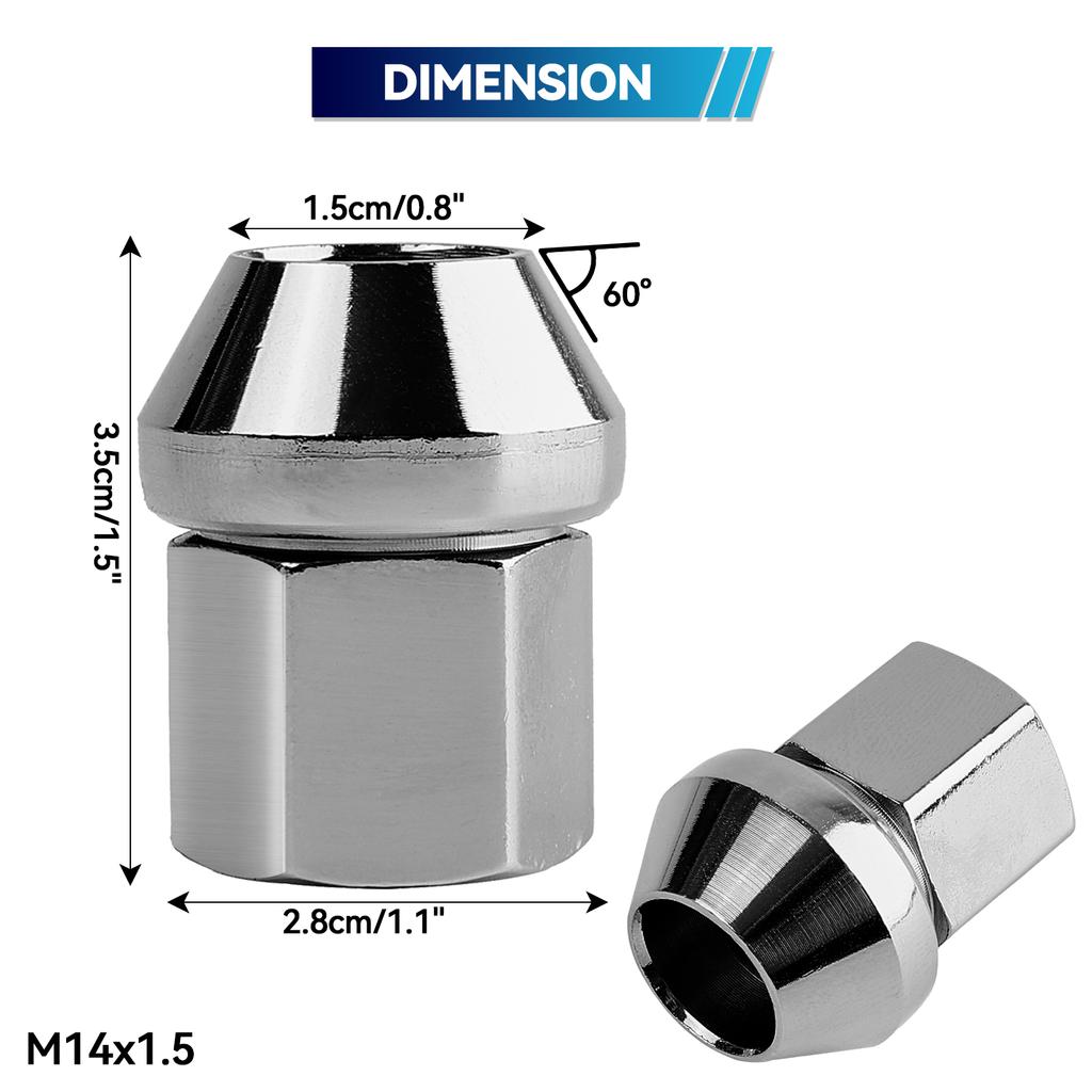 OE# LR001381 Car Land Rover Discovery Sport Freelander Range Rover Evoque Velar Car Wheel Nuts Alloy 4 PCS/SET Car Accessories