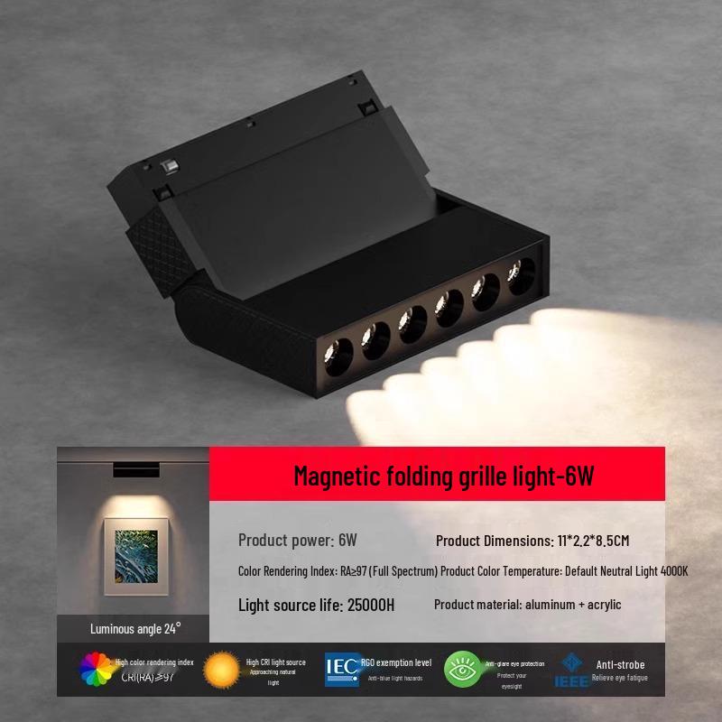 Magnetic Honeycomb Track Light for Kitchen & Living Room Ceilings