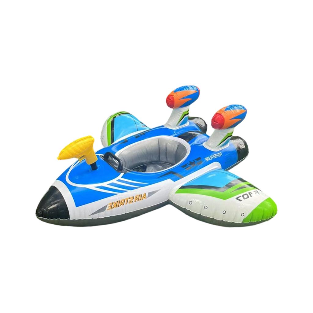 Inflatable Airplane Pool Float Swim Ring for Kids and Adults Durable PVC Construction with Comfortable Seating and Easy Inflation for Water Fun