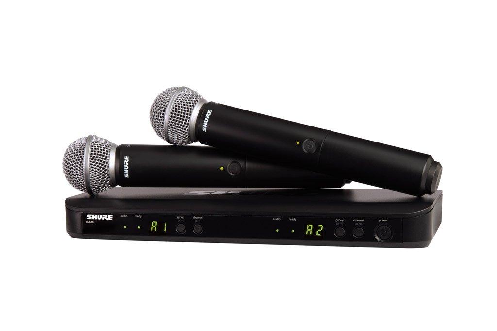 

SHURE BLX288SM58 Dual Channel Handheld Wireless System []