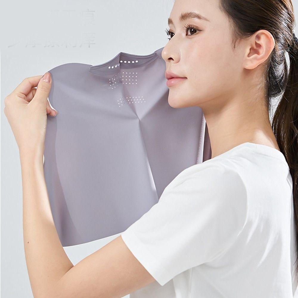 Sunscreen Face Scarf Sunscreen Mask Face Mask Face Gini Mask Adjustable Ice Silk Mask  Sports