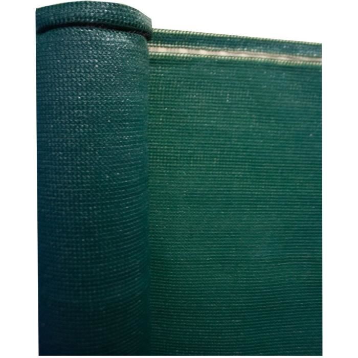 Brise-vue - NATURE - 1x3 m - Occultant 4/5 - Anti-UV - Boutonnière de fixation haut & bas - 200 g/m² - Vert