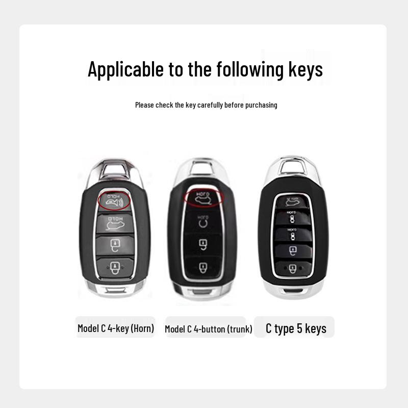 2021-2023 Hyundai CUSTO Key Case: Metal Car Key Buckle Shell