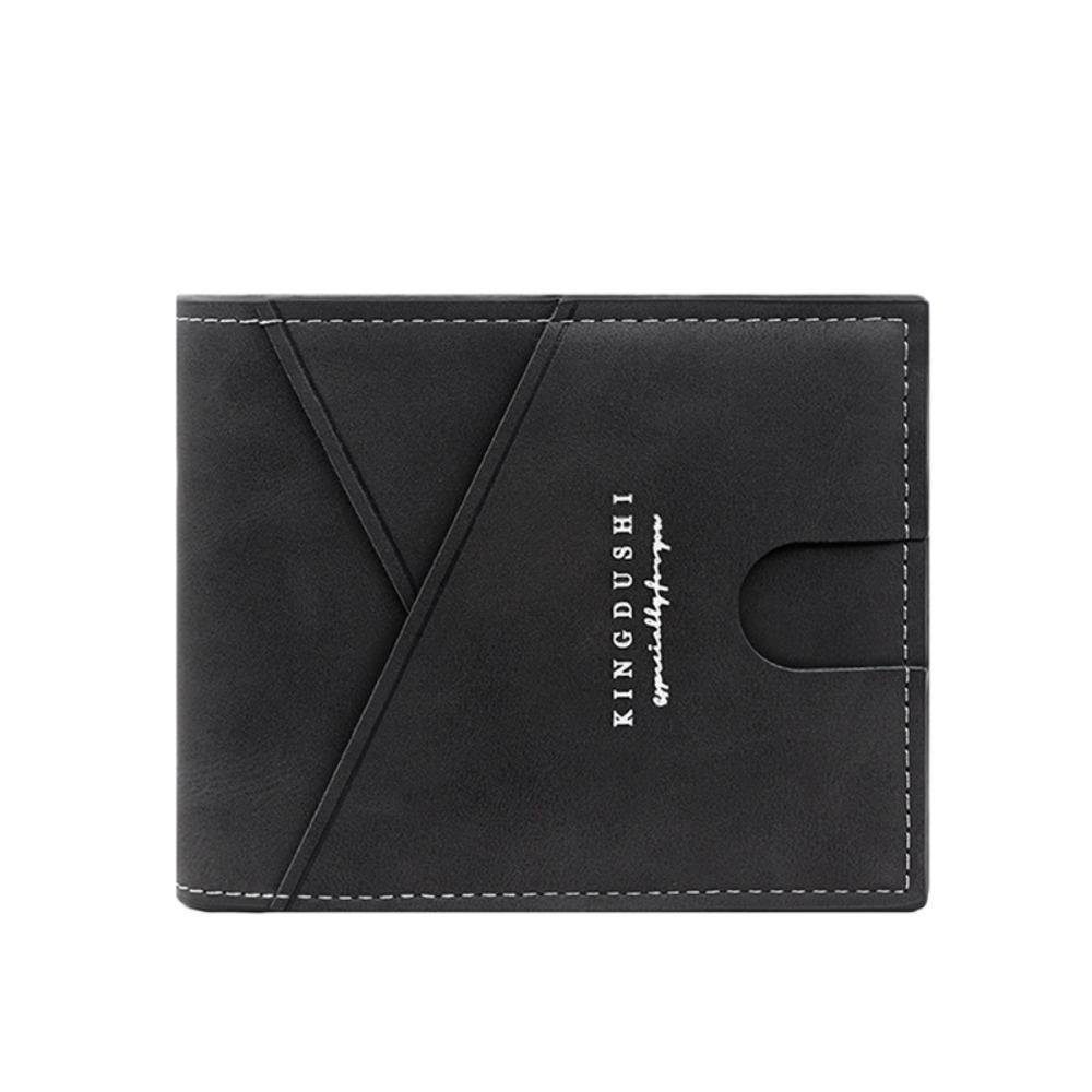 Vintage Men's Short Wallet Multi-position Leather Coin Pocket Fashion PU Card Bag  Male