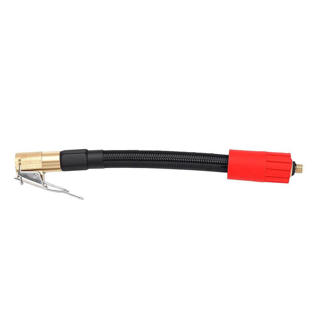 Tire Inflator Extension Tube 16cm M6 Quick Connect Clip On Air Chuck Hose for Car Motorcycle Bike Tires with Release