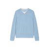 CROQUIS Men's V-Neck Long Sleeve Wool Sweater