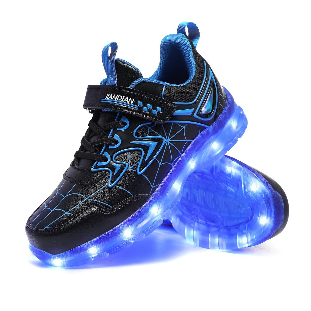 Pantofi Sport pentru Copii LED Încărcare Pantofi cu Lumină Colorată Pantofi Luminoși Pantofi pentru Băieți