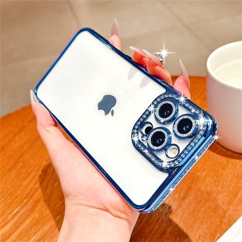 Glitzer Diamant Hülle für iPhone 16 15 Pro Max 14 Plus 13 12 Hülle Samsung Galaxy S25 Edge S23 Ultra S24 FE A56 A36 A26 A16 A55 A35 A25 A15 A54 A34 A14