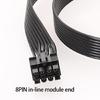 50cm PCIE GPU Stromkabel 8-Pin auf 6+2-Pin für GPU-Netzteil mit U-Klemmen