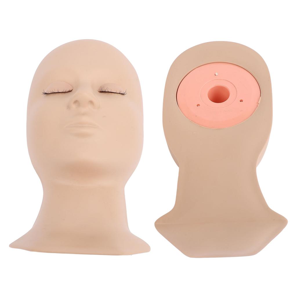 Detachable Single Fold Eyelid Lash Mannequin Head Silicone Eyelash Training Model for Makeup Practic