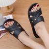 Spring-Summer Women's Leisure Flip-Flops: Outdoor PVC Flat Heel Slippers