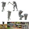 1:87 Scale Farmer Figures Character Model for DIY Scene Train Station Layout Fairy Garden Micro Landscape Desktop Decoration
