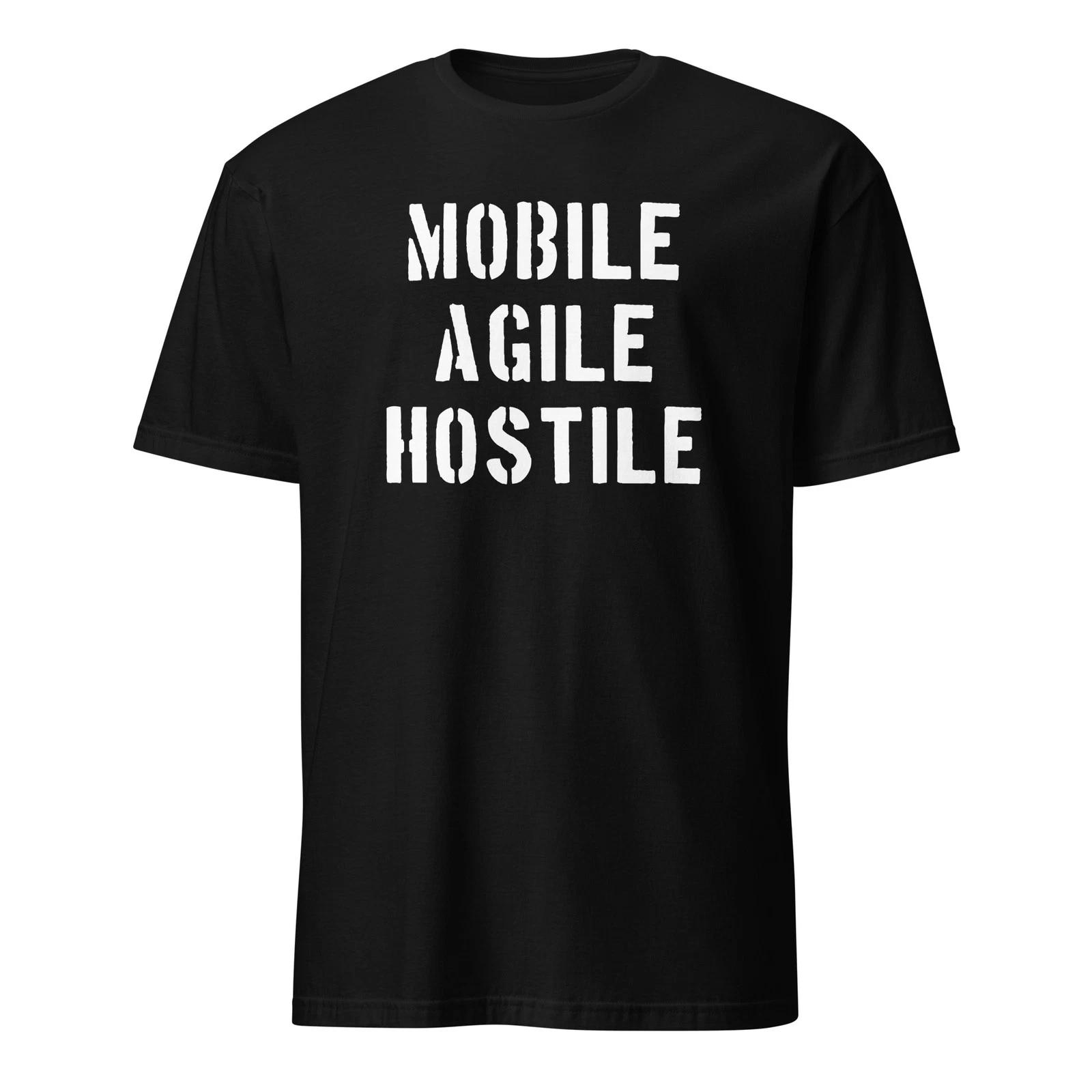 

Mobile Agile Hostile - Football Movie Sports Quote Unisex T-Shirt L