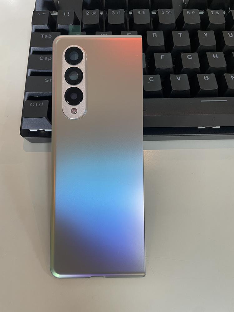 

Крышка корпуса заднего стекла для Samsung Galaxy Z Fold3 Fold 3 Крышка корпуса заднего стекла + Инструменты серебряный