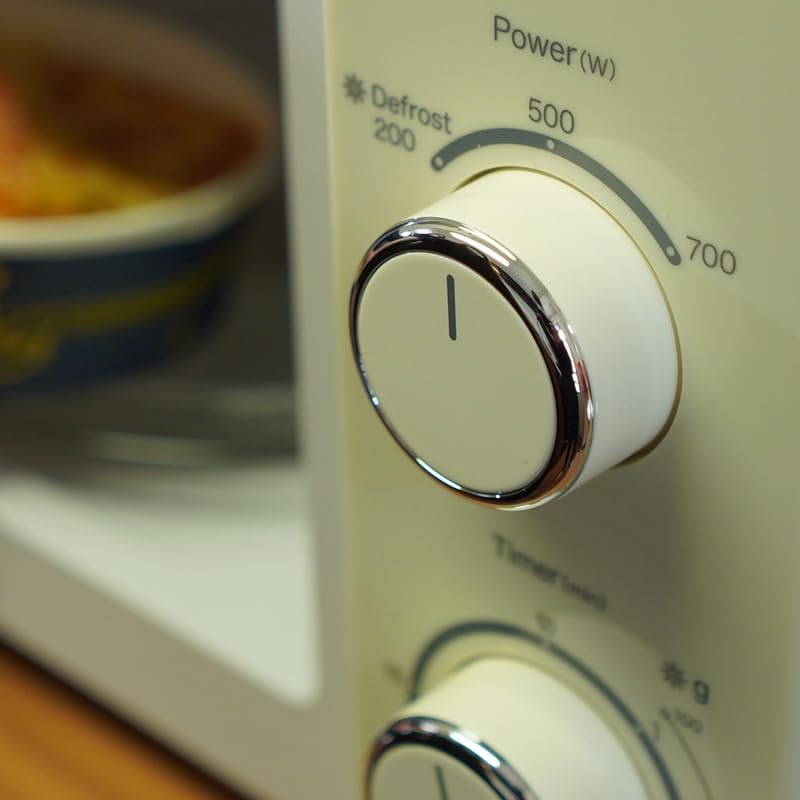 Twoja kuchenka mikrofalowa Prime Retro 17L, pojedyncza funkcja, zachodnia Japonia, tylko 60 Hz, obrotowy stół, otwieranie z boku, stylowy PRE-702B