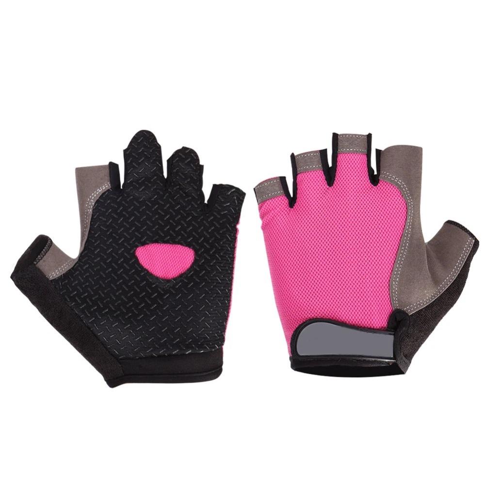 

Перчатки без пальцев Cloves Outdoor Tactical, противоскользящие перчатки для велоспорта, дышащие перчатки для летней рыбалки, спортзала, фитнеса для женщин и мужчин M розовый