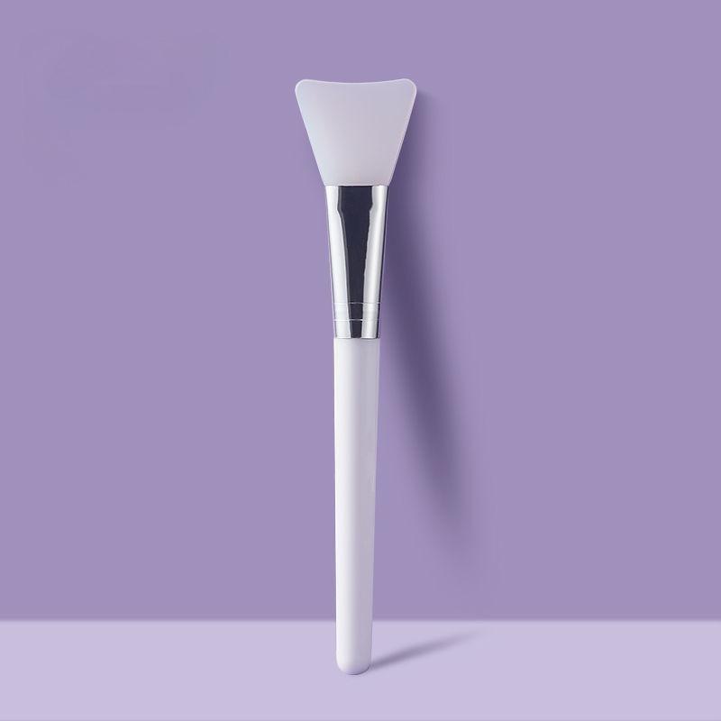 Maske Çubuğu için Çift Başlıklı Çift Kullanımlı Yüz Maskesi Fırçası, Çamur Maskesi Uygulamak için Kaşıklı Yüz Maskesi Fırçaları Silikon Yüz Güzellik Aletleri