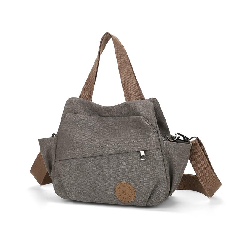 Multi-Compartment Canvas Bag Women's Bag Shoulder Bag Crossbody Bag Mother Bag