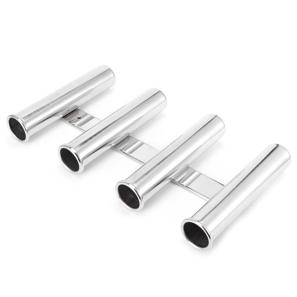 Fishing Rod Holder 4 Tube Racks Vertically Mounted Stainless Steel Hardware for Marine Yacht Boat