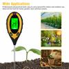 4 In 1 Digital Ph Soil Tester Lcd Display Multifunctional Fast Accurate Water Moisture Temperature