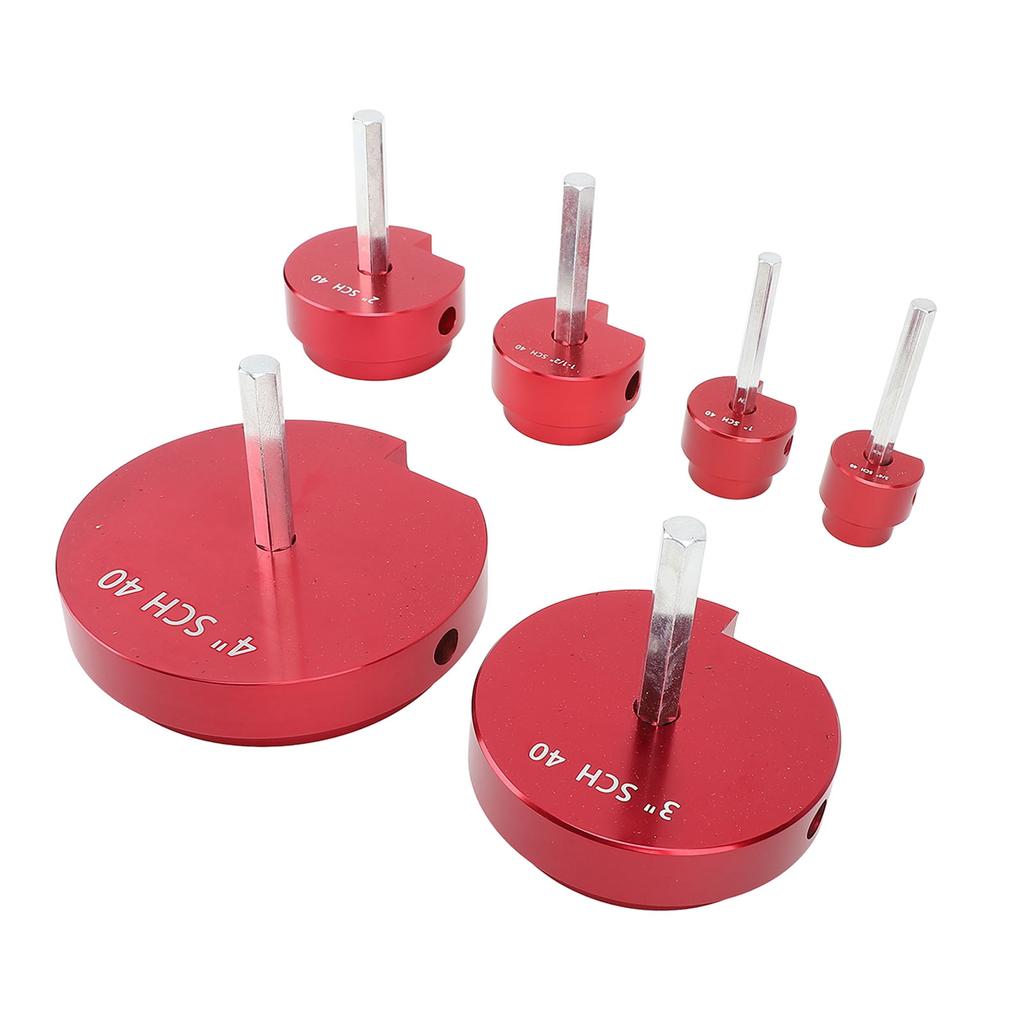 PVC Pipe Reamer Tool for PPRK6 Plastic Pipe Fitting Reamer 6 Piece Kit Fit Into Standard 1/2 Inch