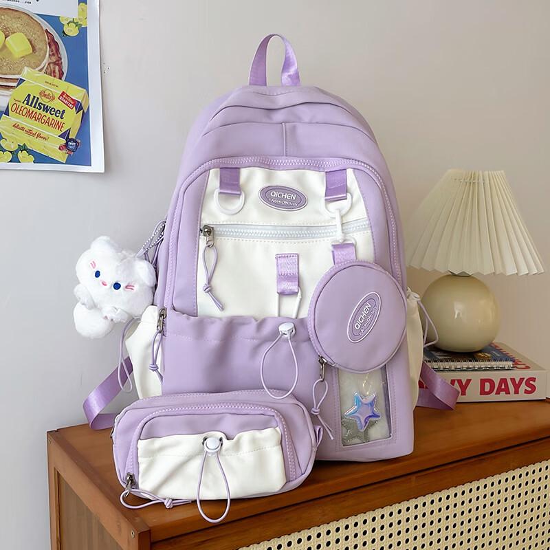Korean Style Nylon School Backpack