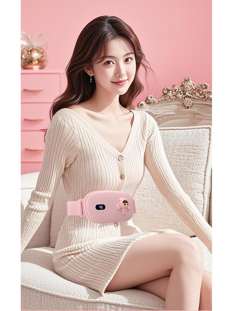Rechargeable Ultra-Thin Menstrual Heating and Vibration Massage Belt