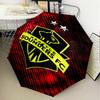 1PC Fc Crest Design Printed Umbrella Folding umbrella, automatic umbrella 8-Frame for Travel, camping Fan gifts Christmas Gifts