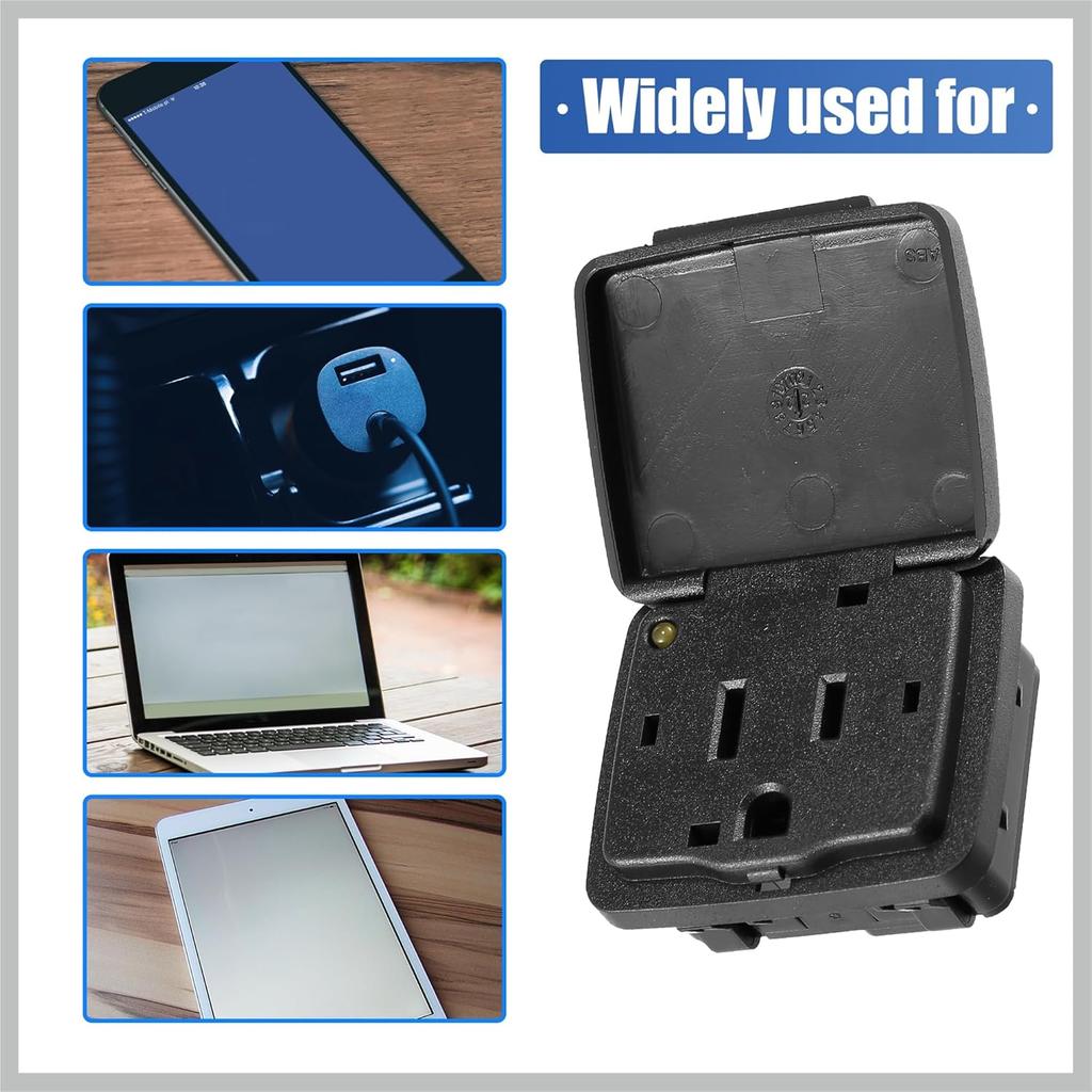 BC3Z-19N236-A for Ford Explorer 2011-2015 for Lincoln Navigator 2011-2014 Center Console Rear Power Outlet Plug 110V 150W Replacement Car Parts