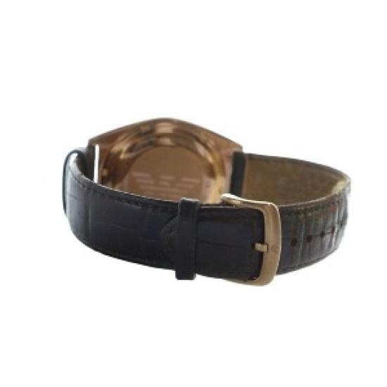 Used Emporio Armani AR-0371 Men’s Quartz Chronograph Watch with Calendar, Brown Dial, Leather Strap, Stylish Analog Design