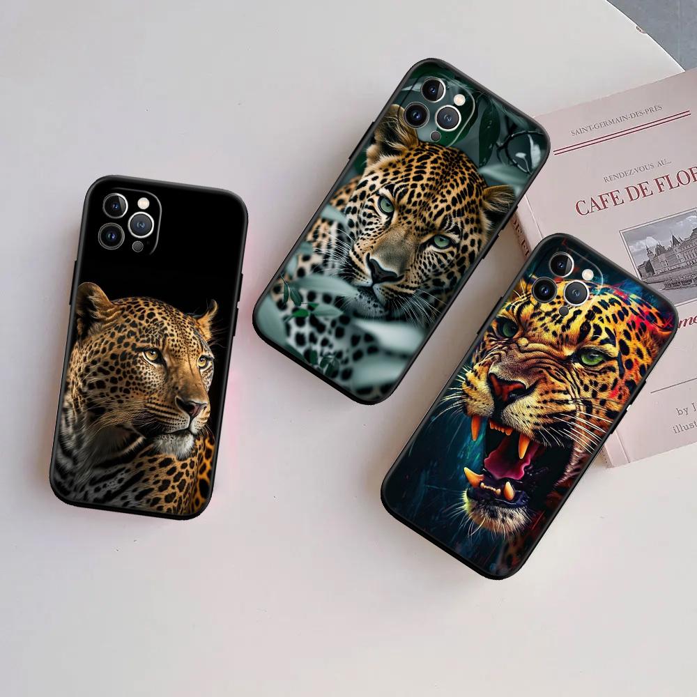 RA16 Leopard Phone Case for Samsung Galaxy A11 A12 A13 A15 A52S A53 A55 A56 A70 A71 A72 A73 F06 F16 F56 S10 Plus S10e