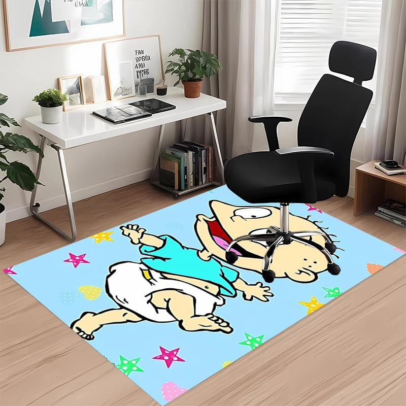 Rugrats Printed Carpet, for Office Chair Living Room Bedroom Kitchen Room Decor Gifts.