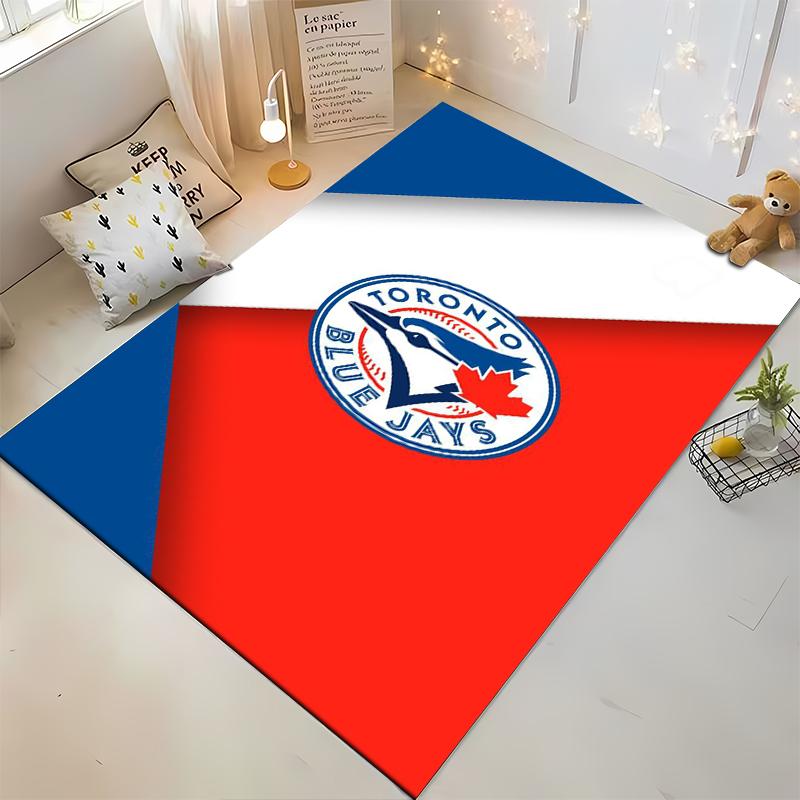 Toronto Blue Jays Logo Rug, Red White Blue Design Non-slip rug suitable for living room and bedroom sofas sofas