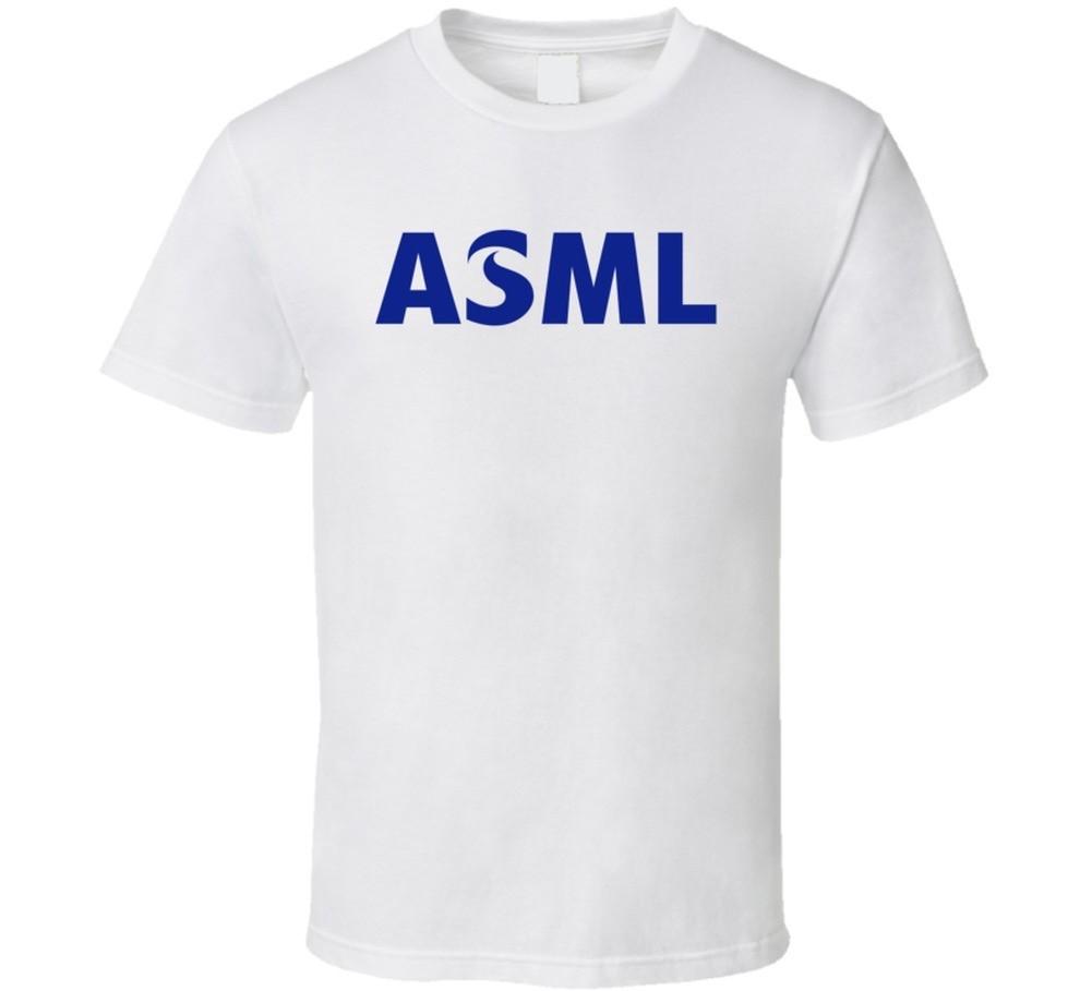 Asml Holding Логотип компании на Nasdaq Футболка для сотрудников-фанатов L