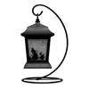 Takasho Solar Light Outdoor Alice Silhouette Lantern Black Garden Light Outdoor Indirect Lighting Waterproof Alice in Wonderland Resin/Glass/Steel TA-