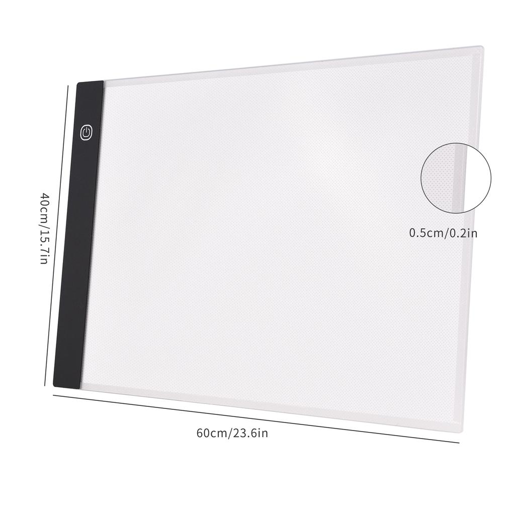 A2 Ultra Thin LED Light Box Dimmable Brightness Drawing Table USB Powered for Artists Designing Tattoo Drawing