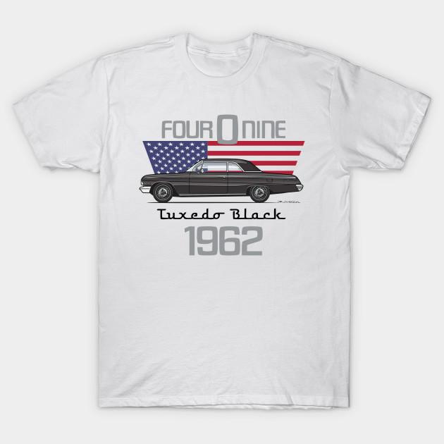 

Men Black Print T-shirt 1962-Tuxedo Black No-Cut Transfer Paper Print Cotton Tshirt S белый